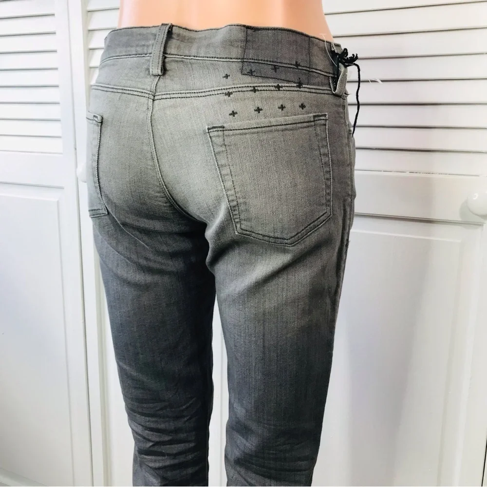 Price is firm New KSUBI Roadie Gray Super Skinny Zip Jeans Size 29